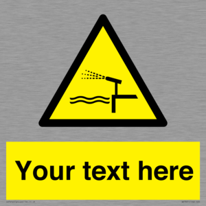 Custom warning water cannon